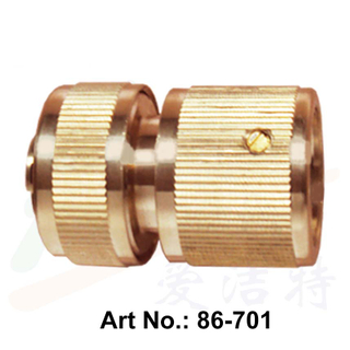 Acoplamiento de conector rápido de clic de latón