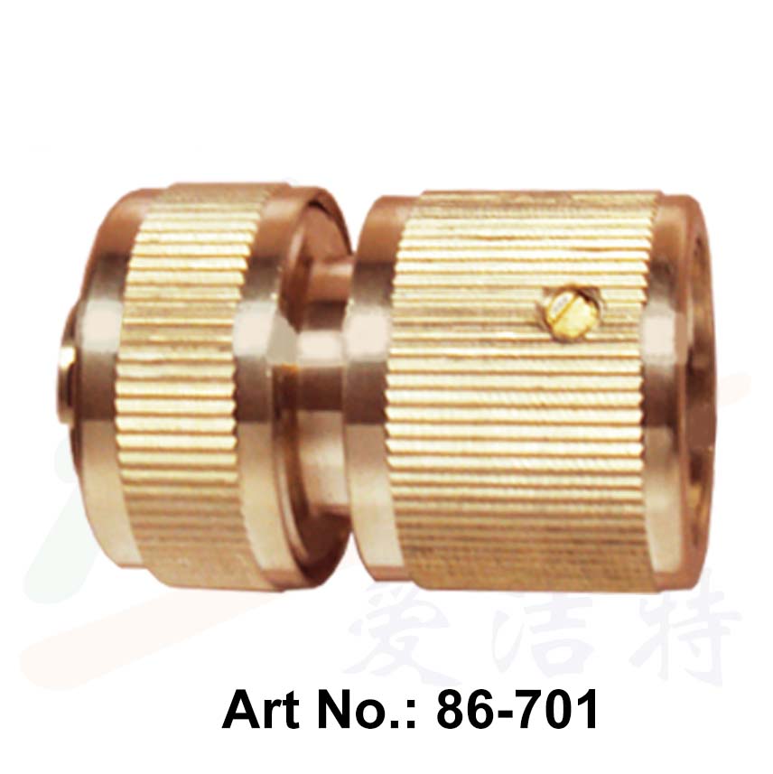 Acoplamiento de conector rápido de clic de latón