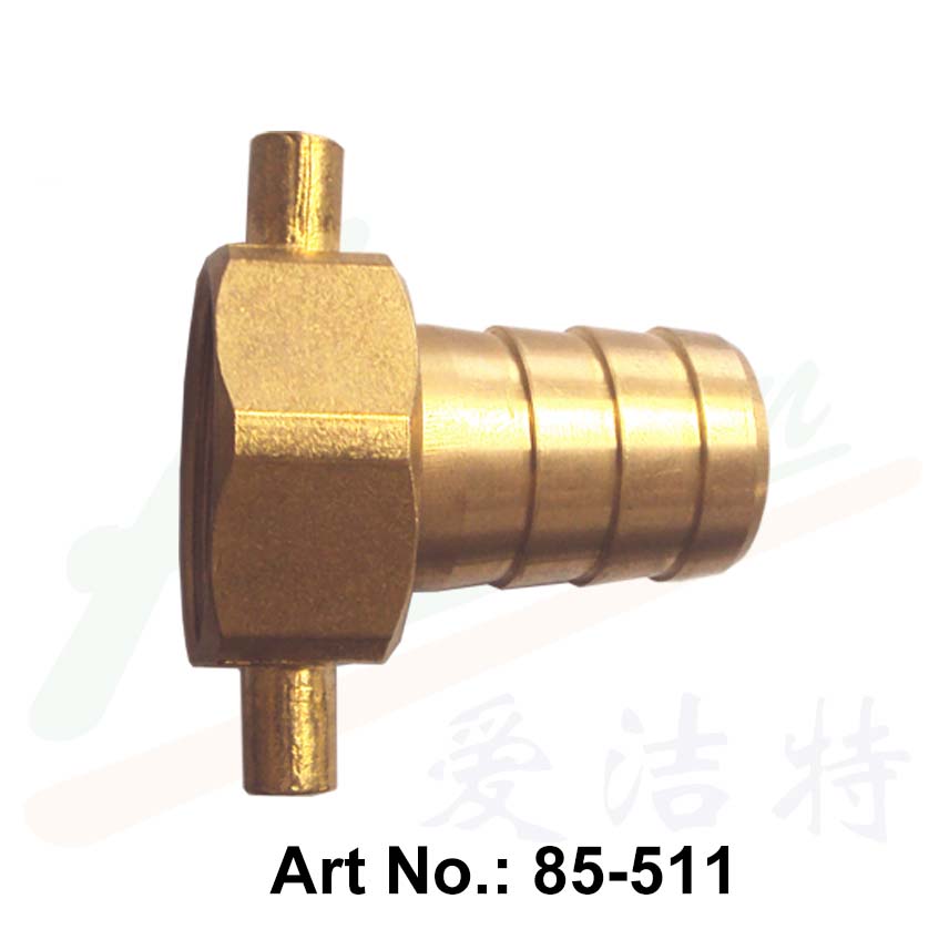 Conector de manguera de latón, tipo suizo