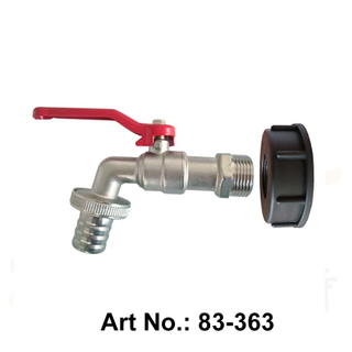 Grifo de barril de latón con conector S60 IBC