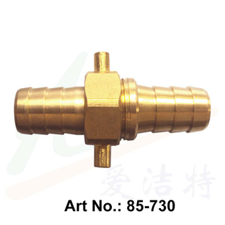 Conector de manguera de latón, tipo suizo