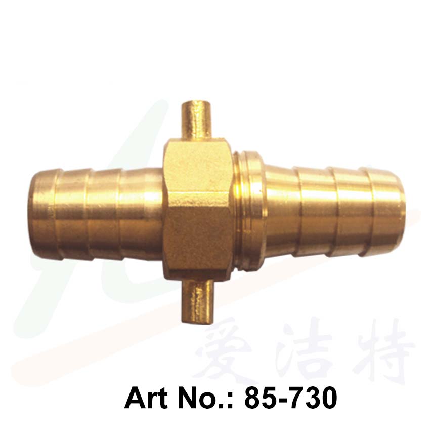 Conector de manguera de latón, tipo suizo