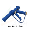 Pistola de lavado azul con tubo de extensión de latón