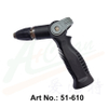 Boquilla rociadora de manguera de control de pulgar de metal