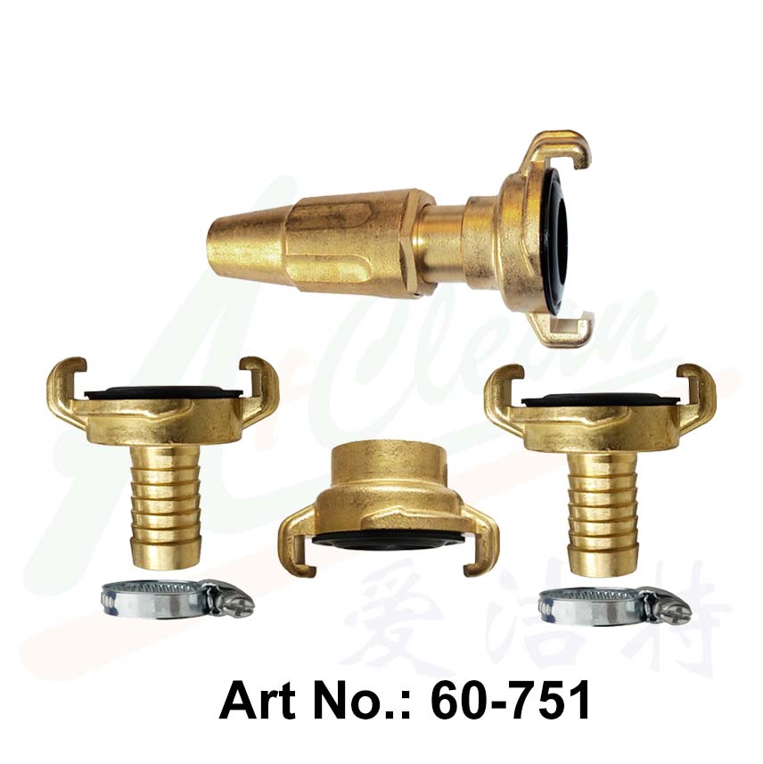 Conector de manguera y boquilla rociadora, juego