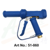 Pistola de lavado azul con tubo de extensión de latón