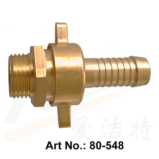 Conector de manguera macho de latón