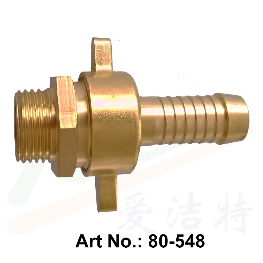 Conector de manguera macho de latón